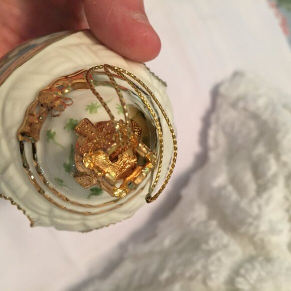 Vintage Set of 3 Bradford Exchange Irish Blessings Heirloom Porcelain Ornaments - Picture 8 of 9